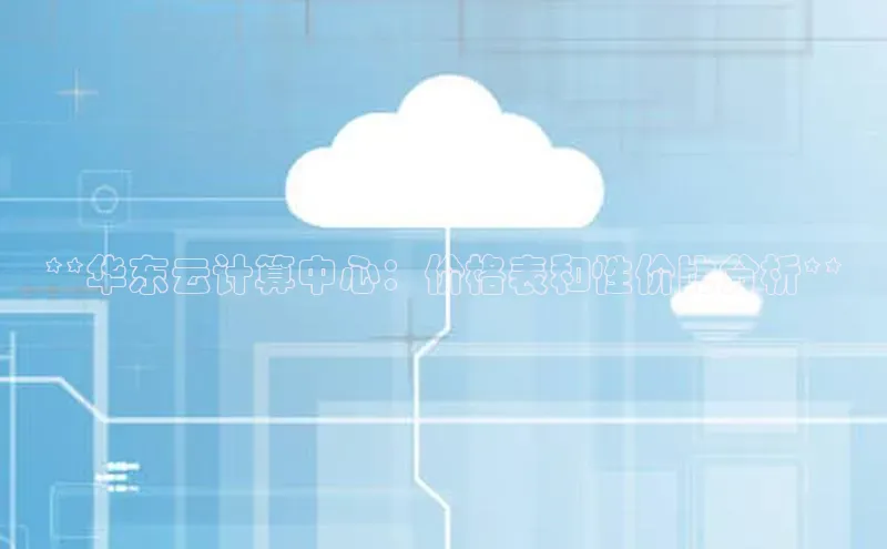 加拿大2.8平台下载华扬联众**华东云计算中心：价格表和性价比分析**